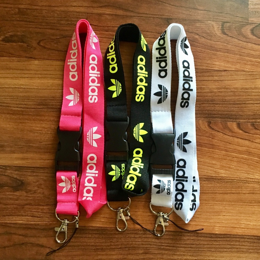 Bundle of 3 Adidas Keychain ID Holders Lanyards ✨